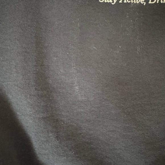 Sporty & Rich Athletic Club Cropped Crewneck Sweatshirt in Black - Picture 6 of 6